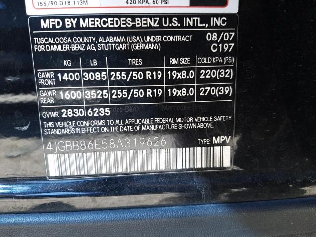 Photo 11 VIN: 4JGBB86E58A319626 - MERCEDES-BENZ M-CLASS 