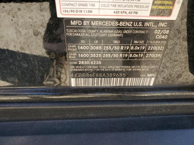 Photo 12 VIN: 4JGBB86E88A389685 - MERCEDES-BENZ ML 350 