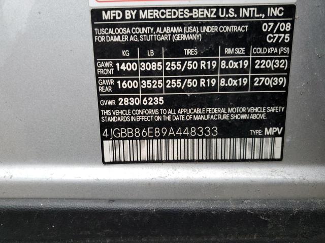 Photo 12 VIN: 4JGBB86E89A448333 - MERCEDES-BENZ M-CLASS 