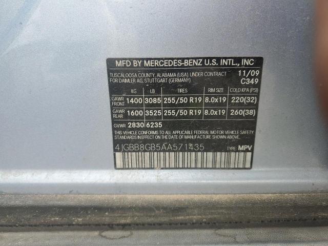 Photo 12 VIN: 4JGBB8GB5AA571435 - MERCEDES-BENZ ML 350 4MA 