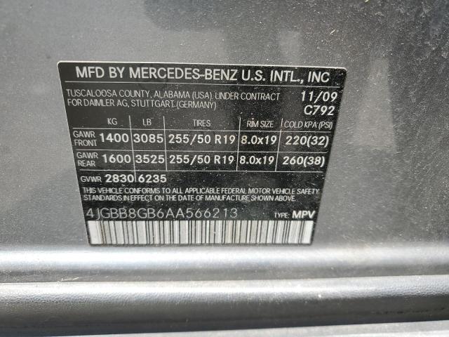 Photo 12 VIN: 4JGBB8GB6AA566213 - MERCEDES-BENZ M-CLASS 