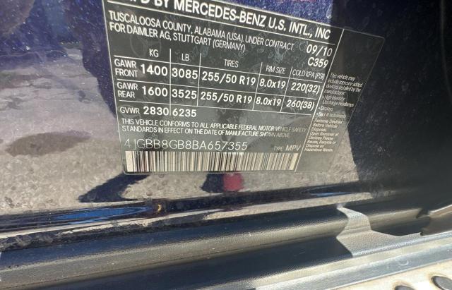 Photo 9 VIN: 4JGBB8GB8BA657355 - MERCEDES-BENZ ML 350 4MA 