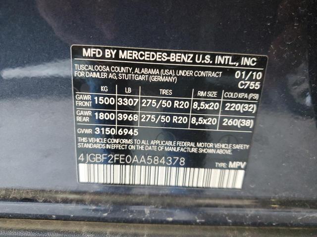 Photo 13 VIN: 4JGBF2FE0AA584378 - MERCEDES-BENZ GL 350 