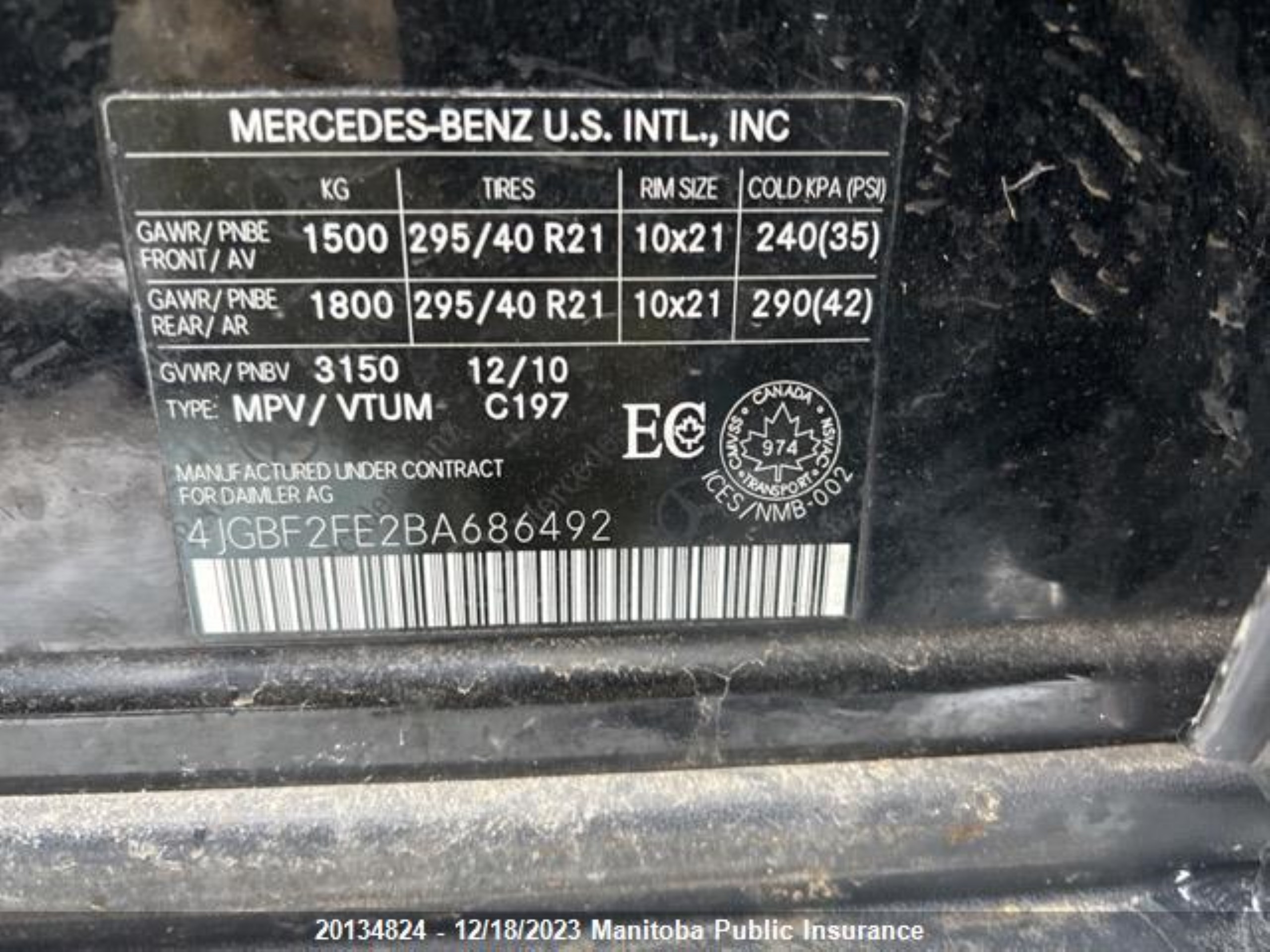 Photo 8 VIN: 4JGBF2FE2BA686492 - MERCEDES-BENZ GL-KLASSE 