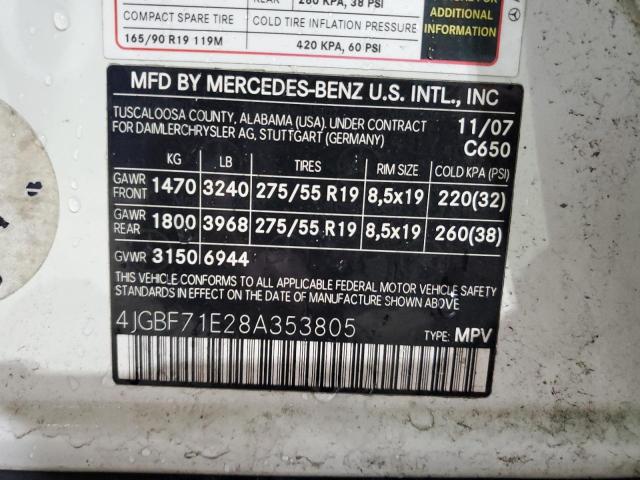 Photo 12 VIN: 4JGBF71E28A353805 - MERCEDES-BENZ GL 450 4MA 