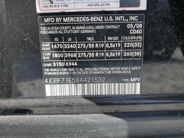 Photo 11 VIN: 4JGBF71E58A421532 - MERCEDES-BENZ GL-CLASS 