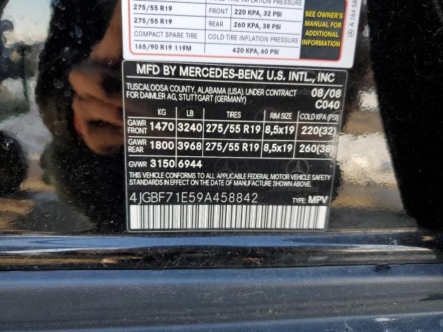 Photo 13 VIN: 4JGBF71E59A458842 - MERCEDES-BENZ GL-CLASS 