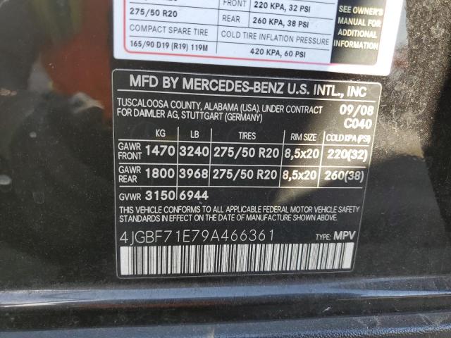 Photo 13 VIN: 4JGBF71E79A466361 - MERCEDES-BENZ GL-CLASS 