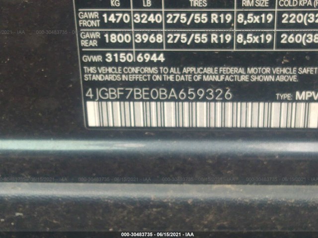 Photo 8 VIN: 4JGBF7BE0BA659326 - MERCEDES-BENZ GL-CLASS 