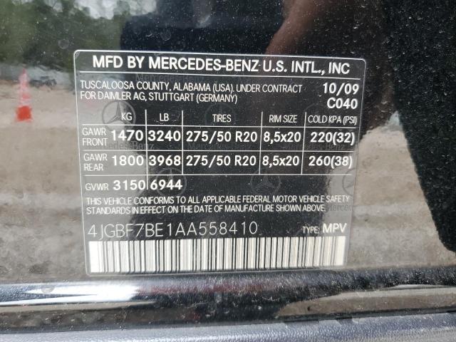 Photo 11 VIN: 4JGBF7BE1AA558410 - MERCEDES-BENZ GL-CLASS 