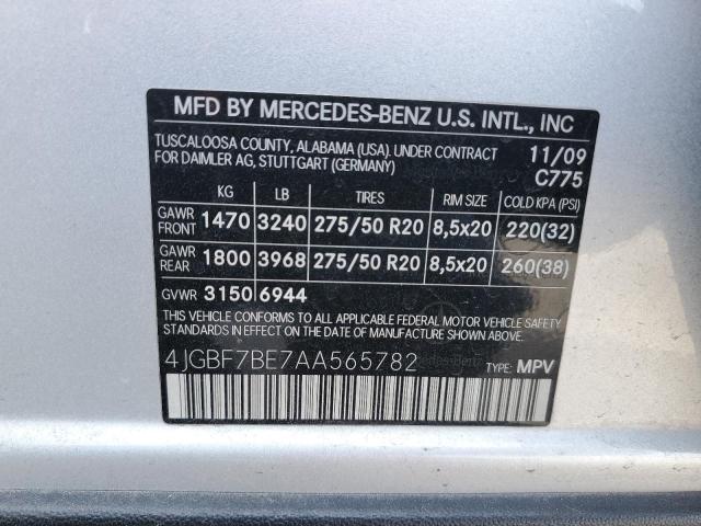 Photo 13 VIN: 4JGBF7BE7AA565782 - MERCEDES-BENZ GL 450 4MA 