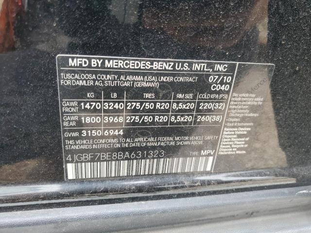 Photo 13 VIN: 4JGBF7BE8BA631323 - MERCEDES-BENZ GL 450 4MA 