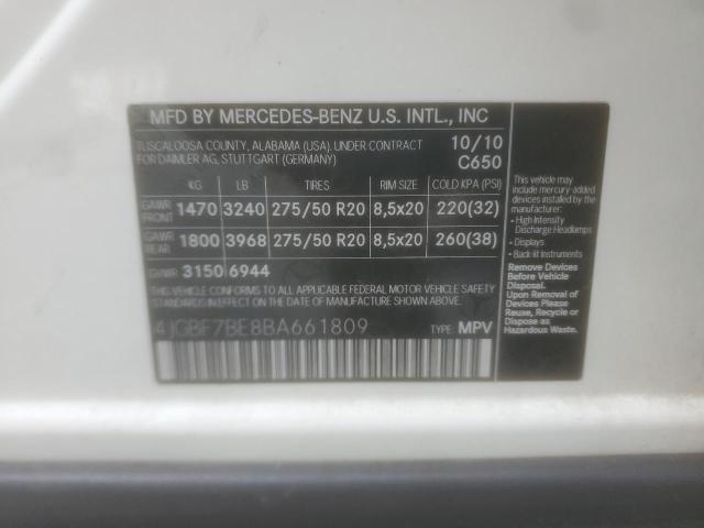 Photo 12 VIN: 4JGBF7BE8BA661809 - MERCEDES-BENZ GL-CLASS 