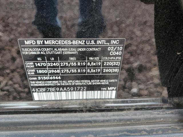 Photo 12 VIN: 4JGBF7BE9AA591722 - MERCEDES-BENZ GL450 