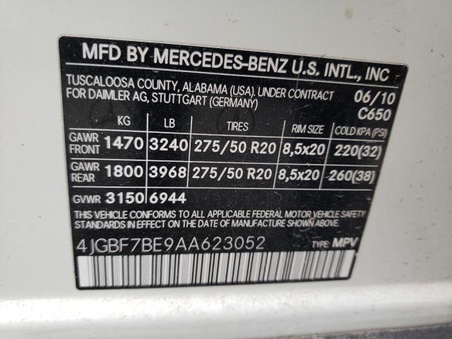 Photo 12 VIN: 4JGBF7BE9AA623052 - MERCEDES-BENZ GL 450 4MA 