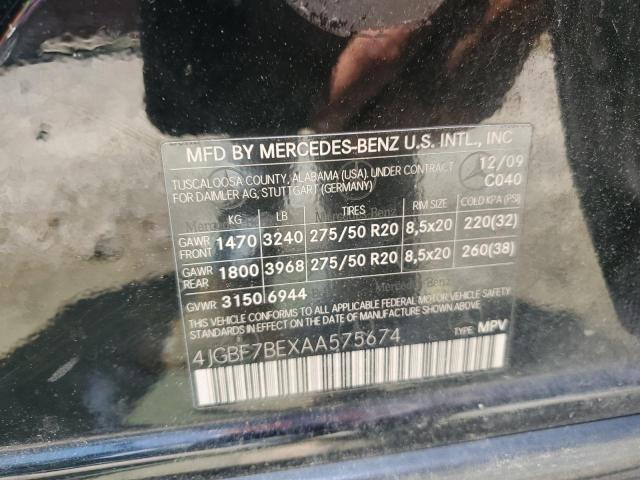 Photo 11 VIN: 4JGBF7BEXAA575674 - MERCEDES-BENZ GL 450 4MA 