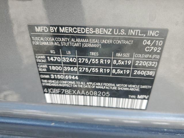 Photo 12 VIN: 4JGBF7BEXAA608205 - MERCEDES-BENZ GL 450 4MA 