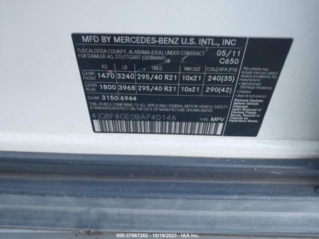 Photo 8 VIN: 4JGBF8GE0BA740146 - MERCEDES-BENZ GL-CLASS 