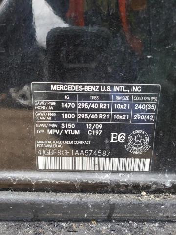 Photo 12 VIN: 4JGBF8GE1AA574587 - MERCEDES-BENZ GL-CLASS 