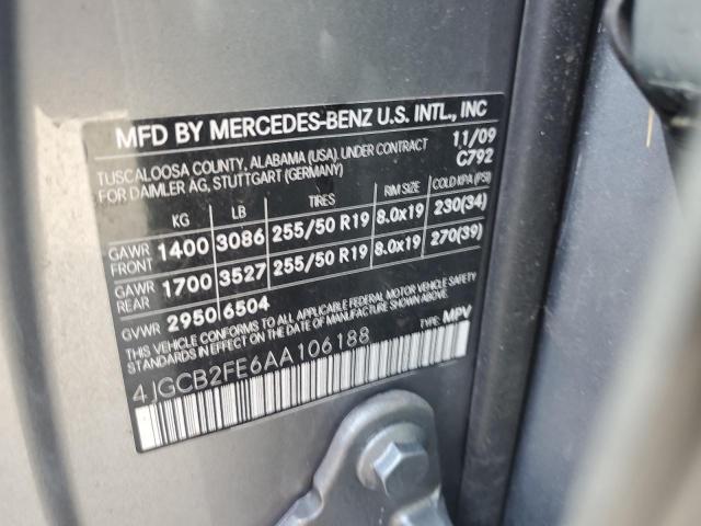 Photo 13 VIN: 4JGCB2FE6AA106188 - MERCEDES-BENZ R 350 BLUE 