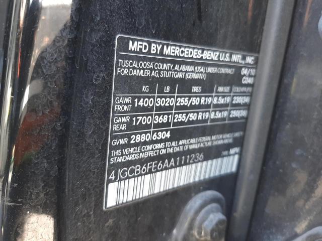 Photo 9 VIN: 4JGCB6FE6AA111236 - MERCEDES-BENZ R 350 4MAT 