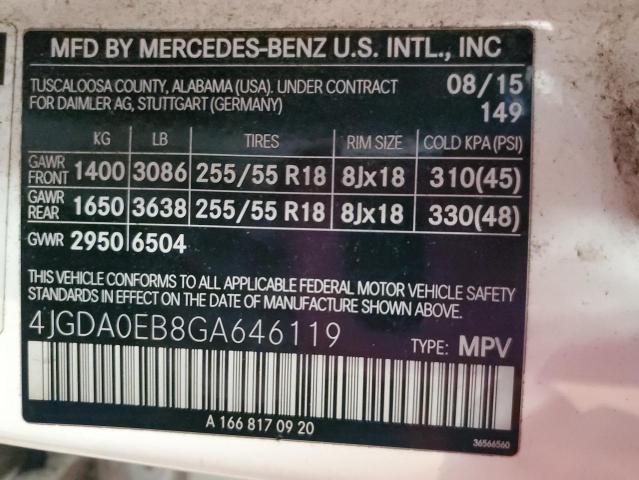 Photo 12 VIN: 4JGDA0EB8GA646119 - MERCEDES-BENZ GLE 300D 4 