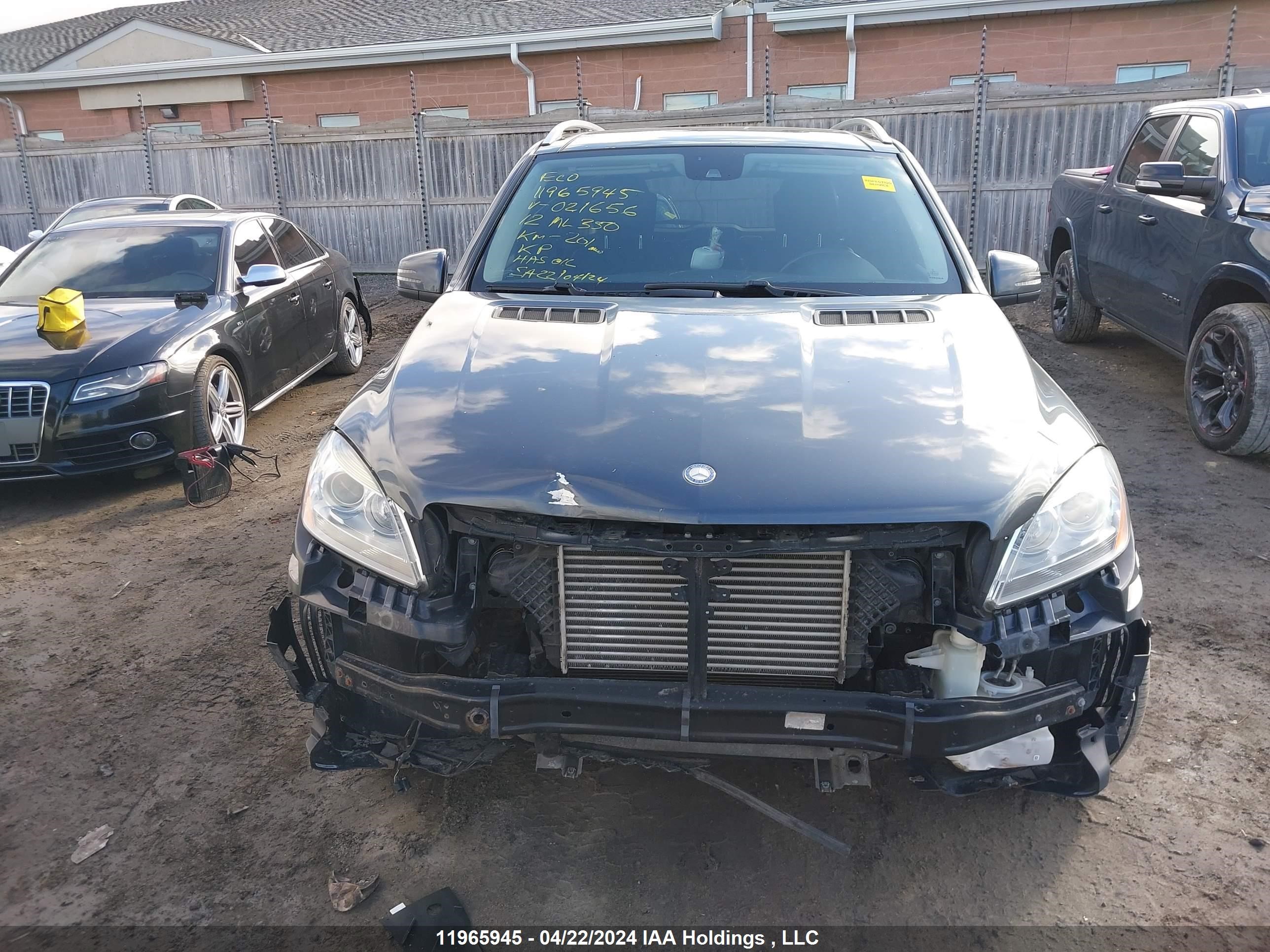 Photo 12 VIN: 4JGDA2EB2CA021656 - MERCEDES-BENZ M-KLASSE 