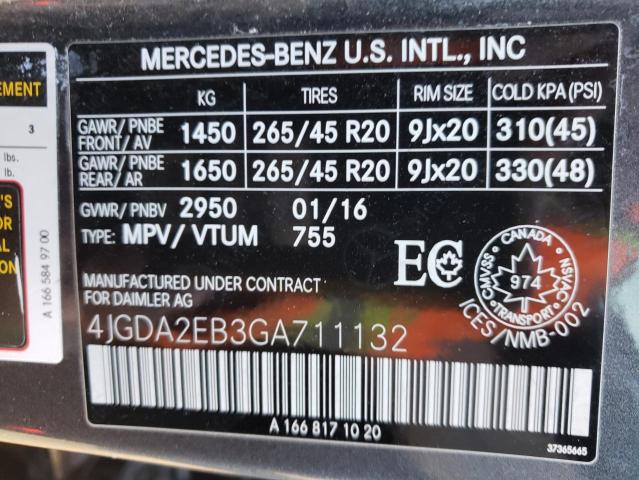 Photo 13 VIN: 4JGDA2EB3GA711132 - MERCEDES-BENZ GLE 350D 4 