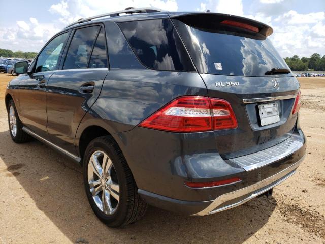 Photo 2 VIN: 4JGDA2EB6CA012927 - MERCEDES-BENZ ML 350 BLU 