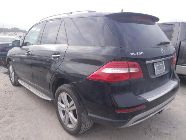 Photo 2 VIN: 4JGDA2EB8CA094580 - MERCEDES-BENZ ML 350 BLU 