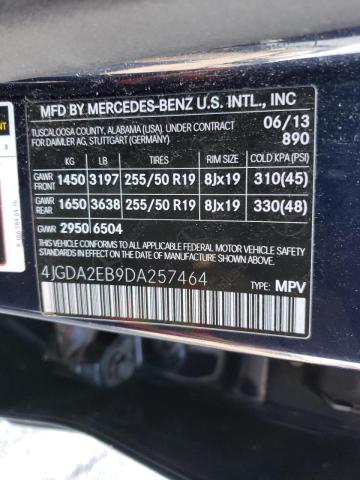 Photo 9 VIN: 4JGDA2EB9DA257464 - MERCEDES-BENZ ML 350 