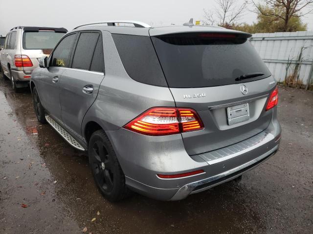 Photo 2 VIN: 4JGDA2EBXDA186677 - MERCEDES-BENZ ML 350 BLU 