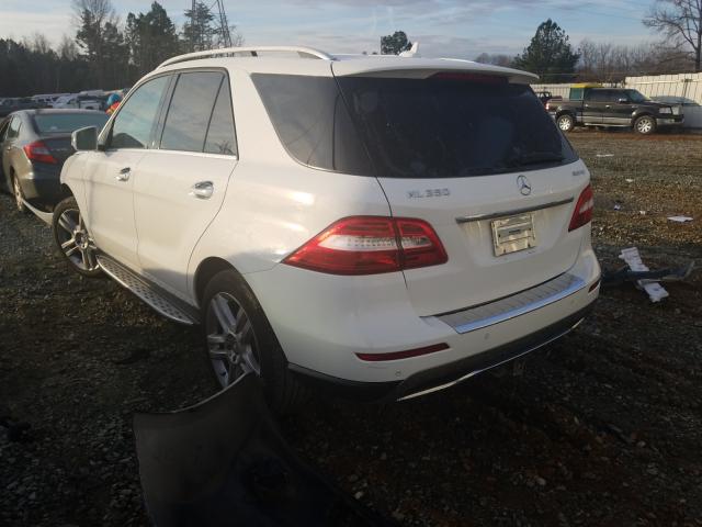 Photo 2 VIN: 4JGDA2EBXEA370969 - MERCEDES-BENZ ML 350 BLU 