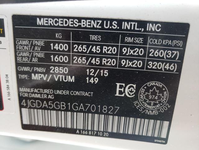 Photo 13 VIN: 4JGDA5GB1GA701827 - MERCEDES-BENZ GLE-CLASS 