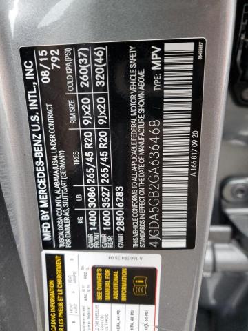 Photo 12 VIN: 4JGDA5GB2GA636468 - MERCEDES-BENZ GLE 400 4M 