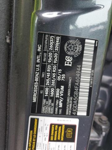 Photo 11 VIN: 4JGDA5GB4FA604944 - MERCEDES-BENZ ML 400 4MA 