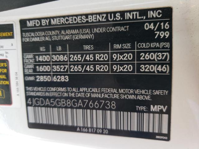 Photo 12 VIN: 4JGDA5GB8GA766738 - MERCEDES-BENZ GLE 400 4M 