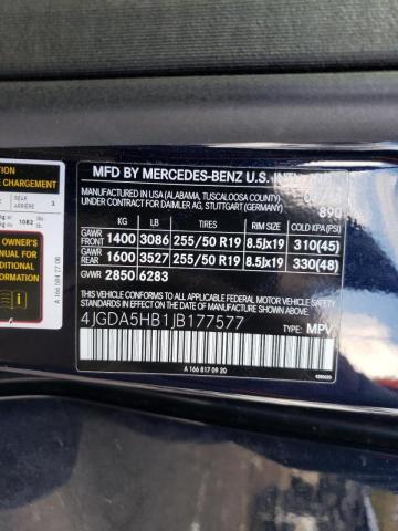 Photo 9 VIN: 4JGDA5HB1JB177577 - MERCEDES-BENZ GLE 350 4M 