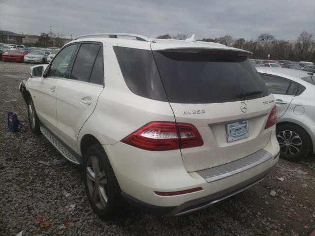 Photo 2 VIN: 4JGDA5HB2CA050670 - MERCEDES-BENZ ML 350 4MA 