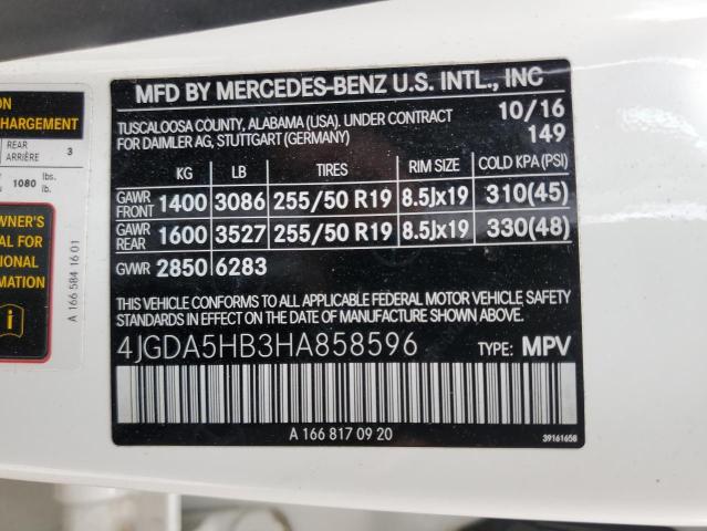 Photo 11 VIN: 4JGDA5HB3HA858596 - MERCEDES-BENZ GLE 350 4M 