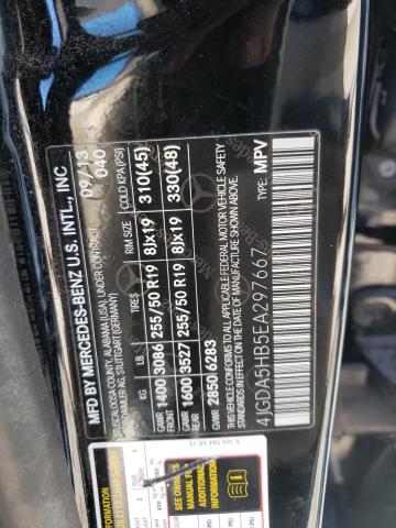 Photo 9 VIN: 4JGDA5HB5EA297667 - MERCEDES-BENZ ML 350 4MA 