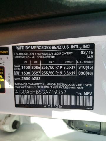 Photo 11 VIN: 4JGDA5HB5GA749362 - MERCEDES-BENZ GLE 350 4M 