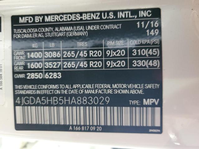 Photo 11 VIN: 4JGDA5HB5HA883029 - MERCEDES-BENZ GLE 350 4M 