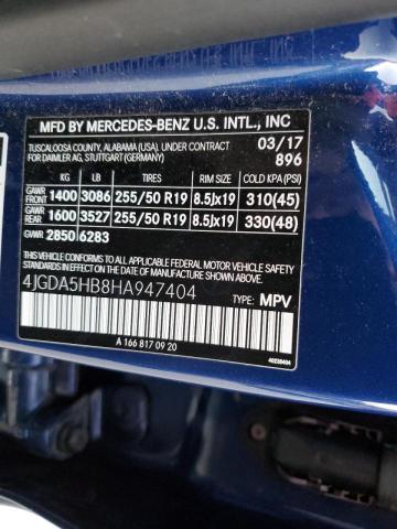 Photo 9 VIN: 4JGDA5HB8HA947404 - MERCEDES-BENZ GLE 350 4M 