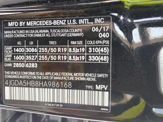 Photo 11 VIN: 4JGDA5HB8HA986168 - MERCEDES-BENZ GLE 350 4M 