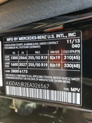 Photo 9 VIN: 4JGDA5JB2EA326567 - MERCEDES-BENZ ML 350 