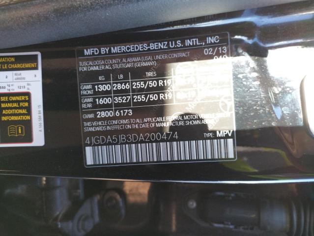 Photo 11 VIN: 4JGDA5JB3DA200474 - MERCEDES-BENZ ML 350 