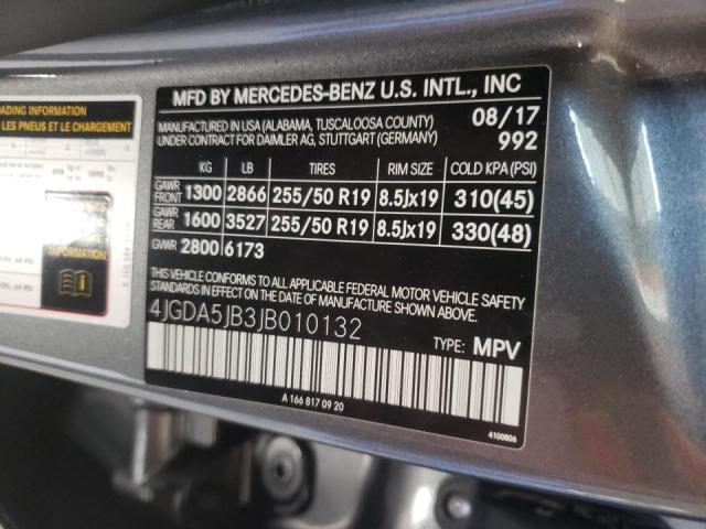 Photo 9 VIN: 4JGDA5JB3JB010132 - MERCEDES-BENZ GLE 350 