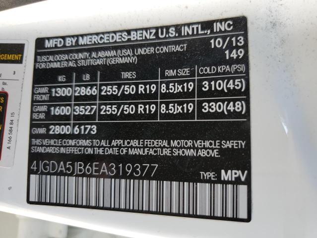 Photo 9 VIN: 4JGDA5JB6EA319377 - MERCEDES-BENZ ML 350 