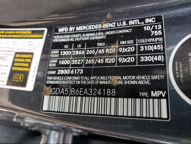 Photo 9 VIN: 4JGDA5JB6EA324188 - MERCEDES-BENZ ML 350 